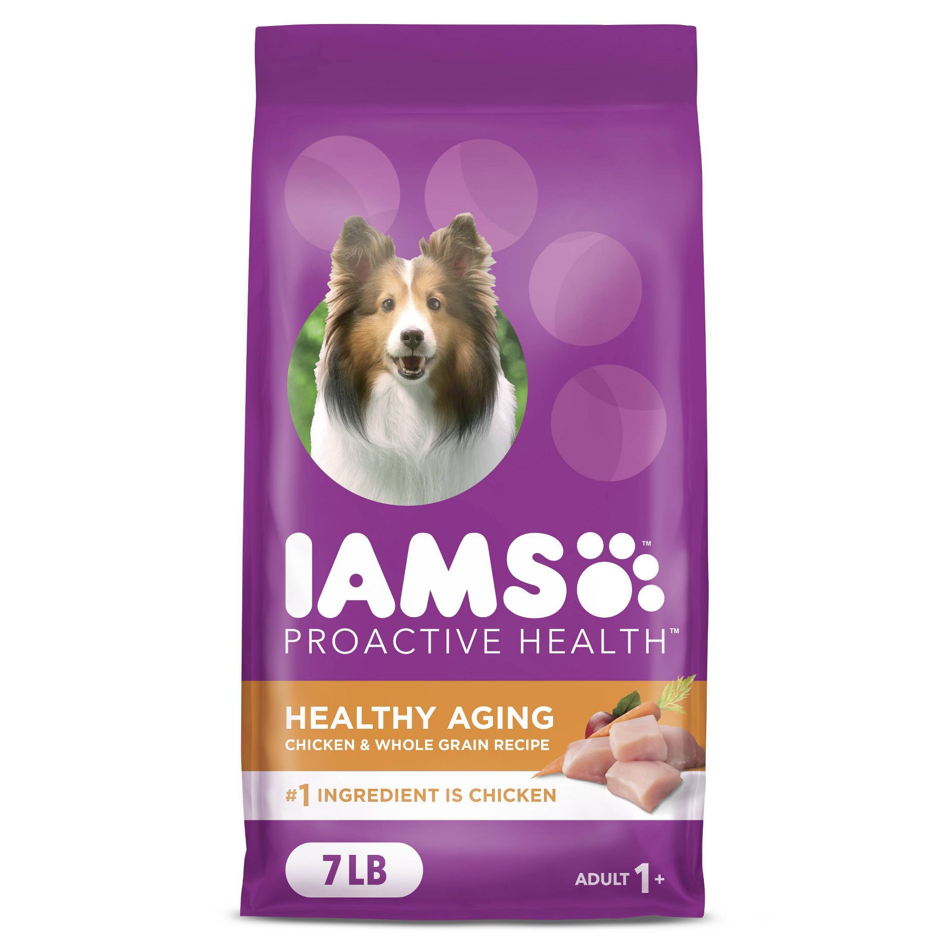 IAMS Healthy Chicken and Whole Grain Flavor Aging Senior Dry Dog Food