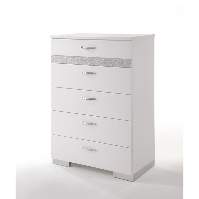 Naima II White High Gloss Finish Chest