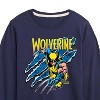 Boys' - Marvel - Wolverine Slash Long Sleeve Graphic T-Shirt - 2 of 4