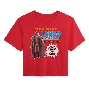 Women's - Star Wars - Lando Action Figure Cropped Graphic T-Shirt - 1 of 4