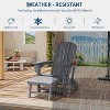 Nasitip 4-in-1 Adirondack Rocking Chair - HDPE All-Weather Folding Rocker with Footrest & Cup Holders, 380LB Capacity - 2 of 4