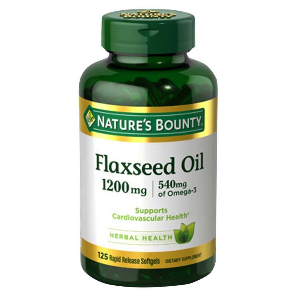 UPC 074312133213 product image for Nature's Bounty Flaxseed Oil Dietary Supplement Softgels - 125ct | upcitemdb.com