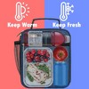 OPUX Insulated Lunch Box Adult Men Women, Thermal Cooler Bag Kids Boys Girls Teen, Soft Compact Reusable Small Work School Picnic - 2 of 4