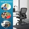 Tangkula Mid Back Adjustable Mid Back Mesh Office Chair with Flip up Armrest Black - 4 of 4