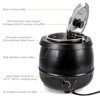 Whizmax Commercial Grade Soup Kettle, 10.5QT Hinged Lid and Detachable Stainless for Famil yand Restaurant,Black - 4 of 4