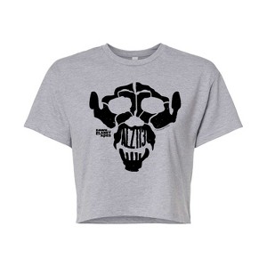 Women's - Planet of the Apes - Skull Logo Cropped Graphic T-Shirt - 1 of 4