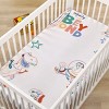 NoJo Disney Toy Story Green, Red, Blue and White "To Infinity and Beyond" Color Crazy Nursery Photo Op Fitted Crib Sheet - 3 of 4