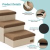 Cozy Kiss Multifunction Dog Stairs with Storage - Foldable Pet Steps and Ramp for Home and Travel - 3 of 4