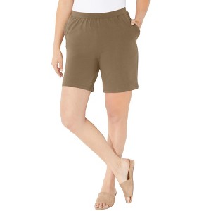 Catherines Women's Plus Size Suprema Short - 1 of 4