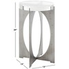 Hannamaria Bubble Glass Accent Table - AMH8349A - Silver/Clear - Safavieh Couture - 3 of 3