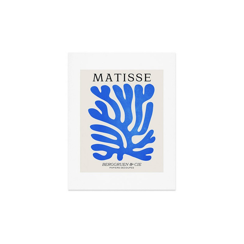 Photos - Wallpaper Deny Designs 11"x14" Ayeyokp Marseille Blue Matisse Color Unframed Art Pri