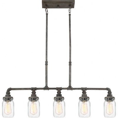 Quoizel Lighting Squire 5 - Light Chandelier in  Rustic Black