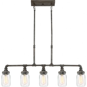 Quoizel Lighting Squire 5 - Light Chandelier in  Rustic Black - 1 of 4