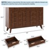 9 Drawer Dresser for Bedroom, 54"W Wood Chest of Drawers with Gold Handle, Fluted Dresser TV Stand, Clothes Storage Organizer for Living Room - 2 of 4