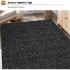 Acekool 5x7 Machine Washable Rug, Modern Non-Slip Minimalist Area Rug, Stain Resistant, Foldable Neutral Accent Carpet for Living Room, Black - 4 of 4