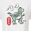 Women's - Disney - Doodle Rex Graphic Cropped Graphic T-Shirt - 2 of 4