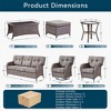 10 Pieces Gymojoy Sofa Chairs Ottoman with Swivel Chairs - 2 of 4