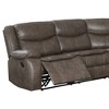 119" Tavin Sectional Sofa Taupe Leather Aire Match - Acme Furniture: L-Shaped, Reclining, 5-Seater - 3 of 4