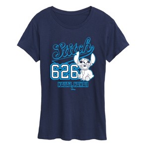 Women's - Lilo and Stitch - Stitch Letterman Short Sleeve Graphic T-Shirt - 1 of 4