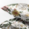 Sweet Jojo Designs Decorative Satin Pillowcases Vintage Floral Pink Green 2pc - 3 of 4