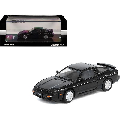 Nissan 180SX RHD (Right Hand Drive) Black 1/64 Diecast Model Car by Inno Models