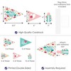 Big Dot of Happiness Colorful Floral Happy Mother's Day - Triangle We Love Mom Party Photo Props - Pennant Flag Centerpieces - Set of 20 - 3 of 4