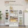 Freestanding Kitchen Pantry Cabinet, Kitchen Sideboard Cabinet with 12 Door Shelves, Double Doors, 5-tier Shelving - 4 of 4