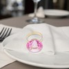 Unique Bargains Napkin Rings Faux Diamond Stainless Steel Plastic 1 Pc - 3 of 3
