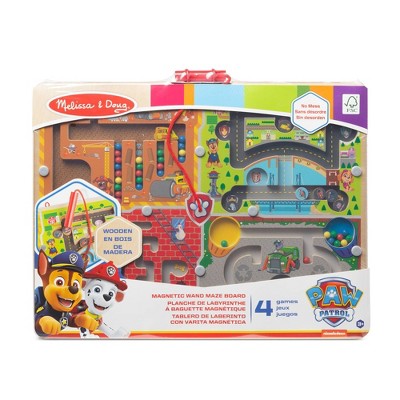 PAW Patrol Wooden 4-in-1 Magnetic Wand Maze Board