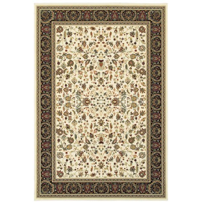 Oriental Weavers Kashan 108X1 Ivory/ Black Indoor Area Rug - 1'10" x 3'