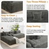 Whisen 110" Cloud Sectional Sofa Upholstered Couch Free-combined Sofa for Living Room - 4 of 4