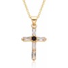 Clotth Cross Necklace for Women | Cubic Zirconia Dainty Cross Pendant Necklace | Stylish Minimalist Design Charm Choker for Birthday Anniversary - 2 of 4