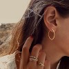 Dainty Gold Snake Earrings for Women 18K Gold Plated Dainty Snake Huggie Hoop Earrings Small Tiny Minimalist Snake Hoop Huggie Earrings Snake Jewelry - 3 of 4