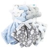 Hudson Baby Infant Boy Animal Face Security Blanket, Star Moon, One Size - 2 of 4