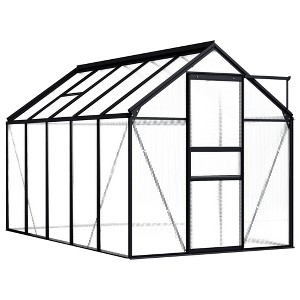 vidaXL Greenhouse Anthracite Aluminum 63.4 ft - 1 of 4