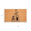 HomeRoots 24" X 36" Brown And Black Christmas Outdoor Coir Door Mat - 3 of 4
