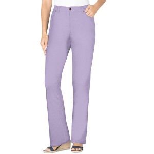 Woman Within Stretch Denim Five-Pocket Bootcut Jeans - 1 of 4