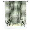 GoodGram Buffalo Check Plaid Gingham Tie Up Window Single Curtain Shade - 2 of 3