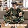 Women’s Leisure Studio Blanket Hoodie Woman Flannel Oversized Sweatshirt, Soft Fleece Loungewear Blanket Hoodie Wearable, Gift Woman - Tirrinia - 4 of 4