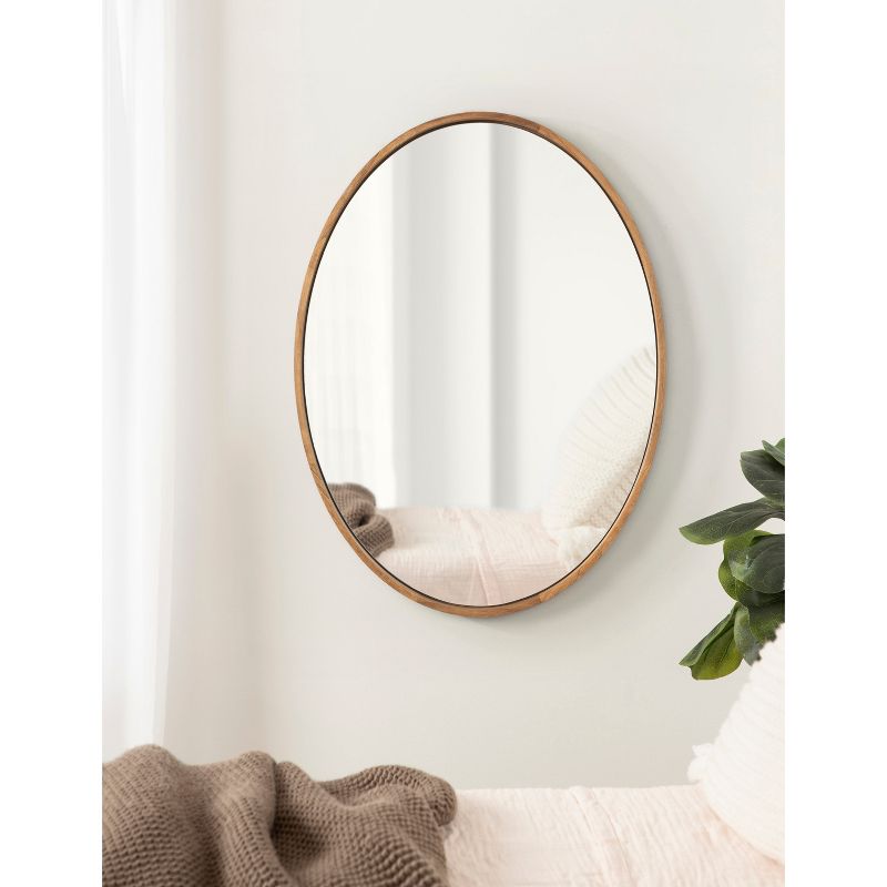 24&#34;x32&#34; Valenti Framed Oval Mirror Rustic Brown - Kate &#38; Laurel All Things Decor, 6 of 9
