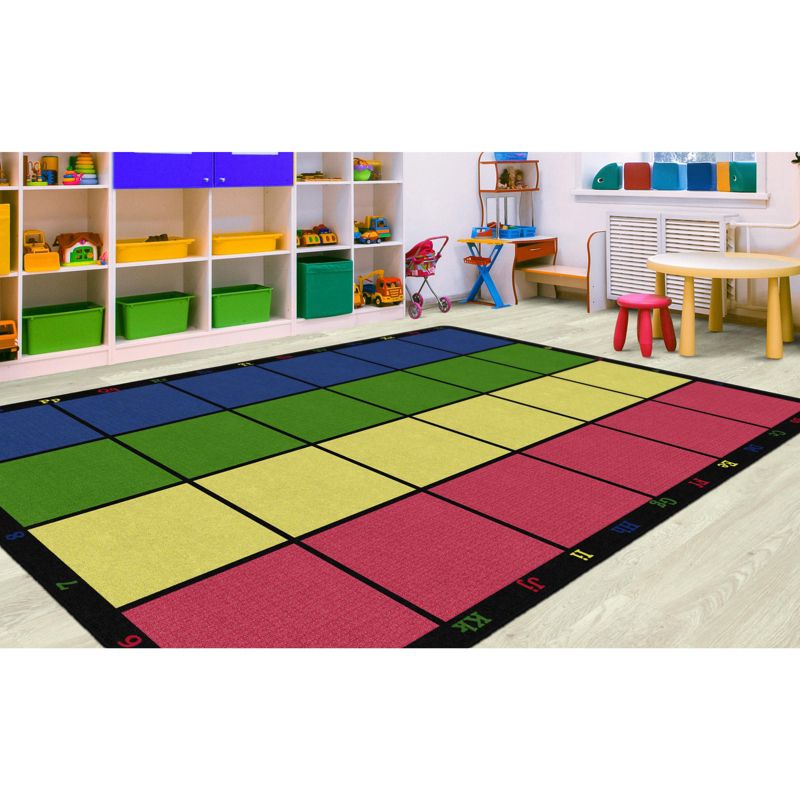 Flagship Carpets Learning Grid Area Rug, 2 of 7