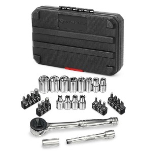 Powerbuilt 30 Piece 1/4 Inch Drive Metric Socket Set - 1 of 2