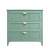 3 Drawer Cabinet, American Furniture,Suitable for bedroom, living room, study,Light Green - 3 of 4