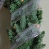 Northlight Club Pack of 12 Shimmering Silver Diamond Wired Christmas Craft Ribbon Spools - 2.5" x 120 Yards - 3 of 3