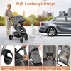 Infans 2 in 1 Convertible Baby Stroller High Landscape Infant Stroller Grey - image 4 of 4