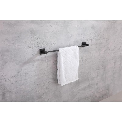 Matte Black Stainless Steel 3-Piece Bathroom Hardware Set