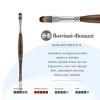 Borciani e Bonazzi UNICO Synthetic Mongoose Artist Paint Brush - Series 802 Filbert - Size #10 - Watercolors, Oil & Acrylic Paint - Handcrafted in - 2 of 4