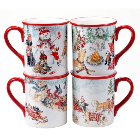 Certified International Christmas Story Set of 4 Soup Bowls