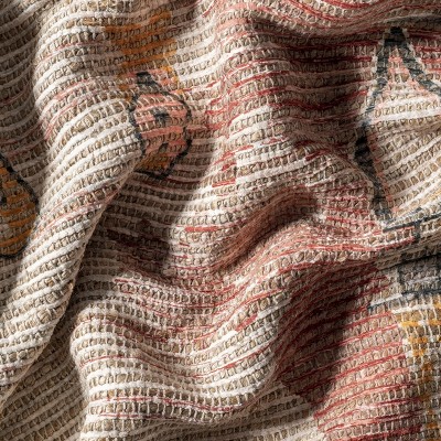 Handmade Multicolor Oriental Round Area Rug, 6' Cotton Blend