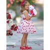 Kisses And Cuddles Fanned Tulle Dress by Mia Belle Girls - 4 of 4